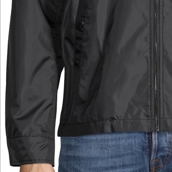 NWT John Varvatos Star USA Aviator Zip Up Windbreaker Jacket size Medium - Picture 3 of 7